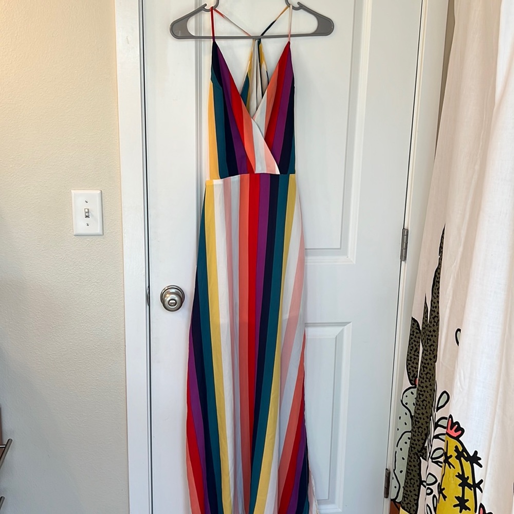 Rainbow maxi dress